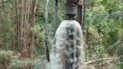 La perforadora KW180R se utilizó en la perforación de pozos de agua en Perú en 2022