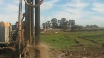 La perforadora KW300 se utilizaron para perforar pozos de agua en Filipinas en 2020